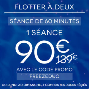 Flotter à deux - 1 séance de 60 min (Tarif liberté)